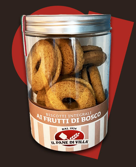 Biscotti integrali ai frutti di bosco