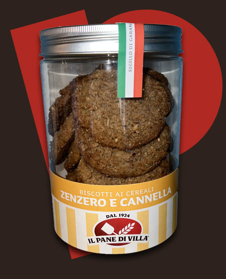 Biscotti cereali, zenzero e cannella